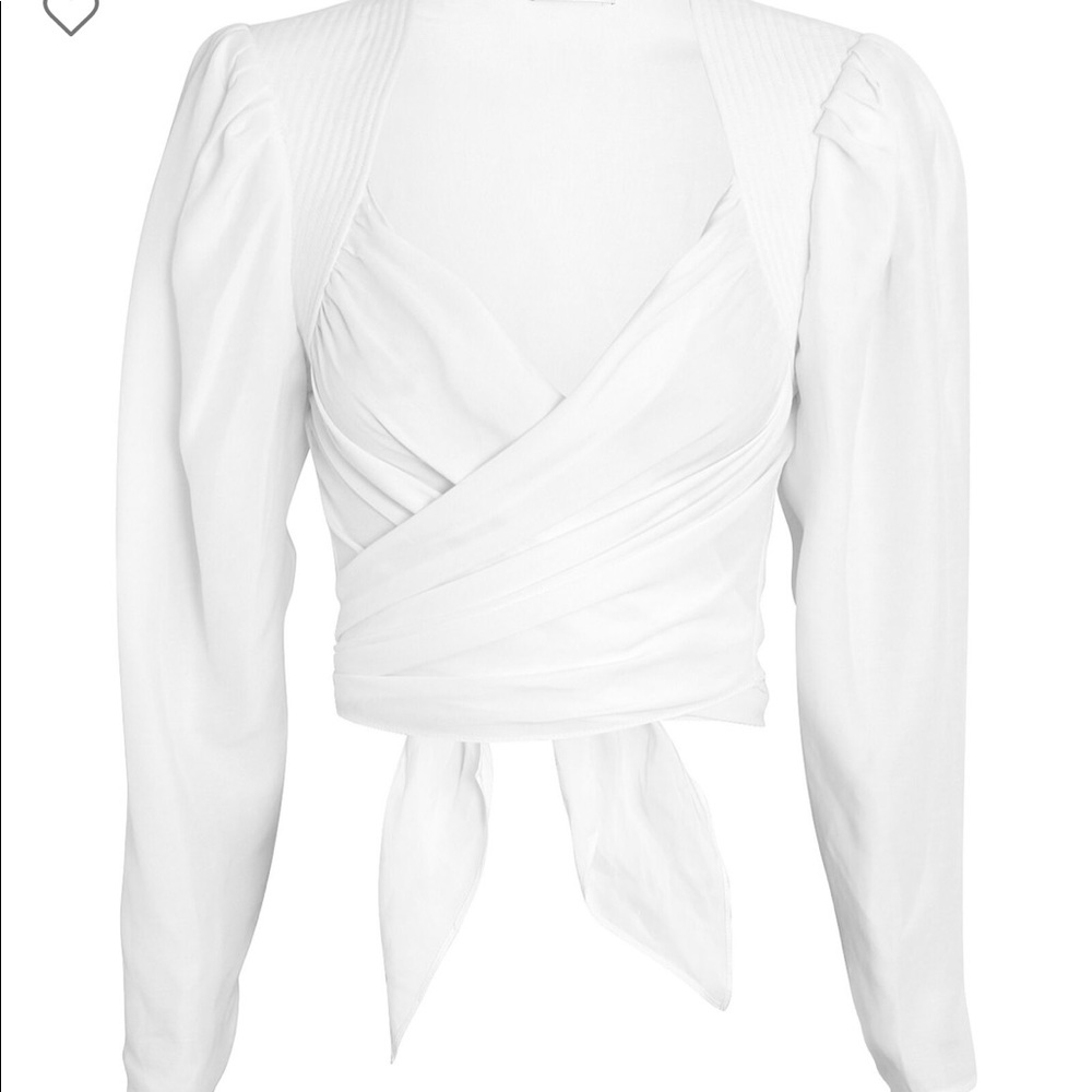 Ronny Kobo Gayle Wrap Crop Top